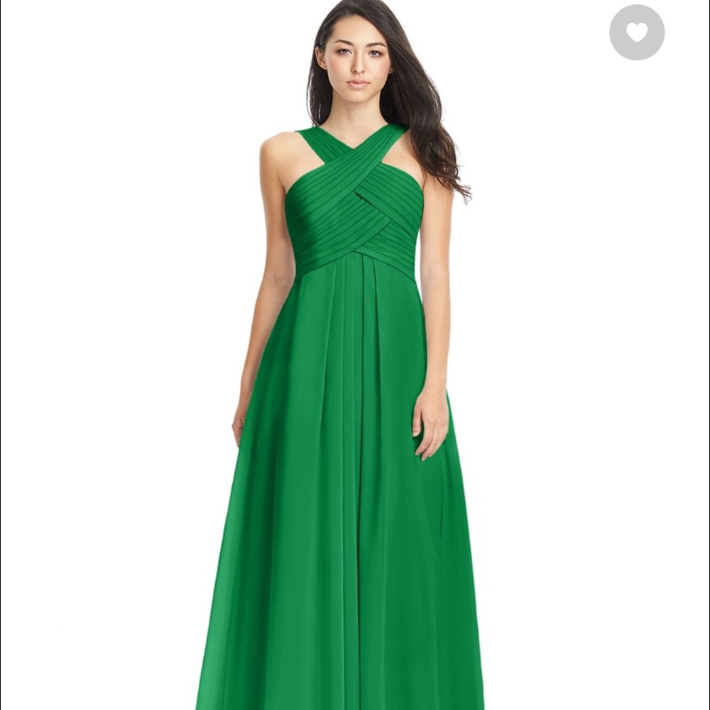Azazie Emerald Green dress