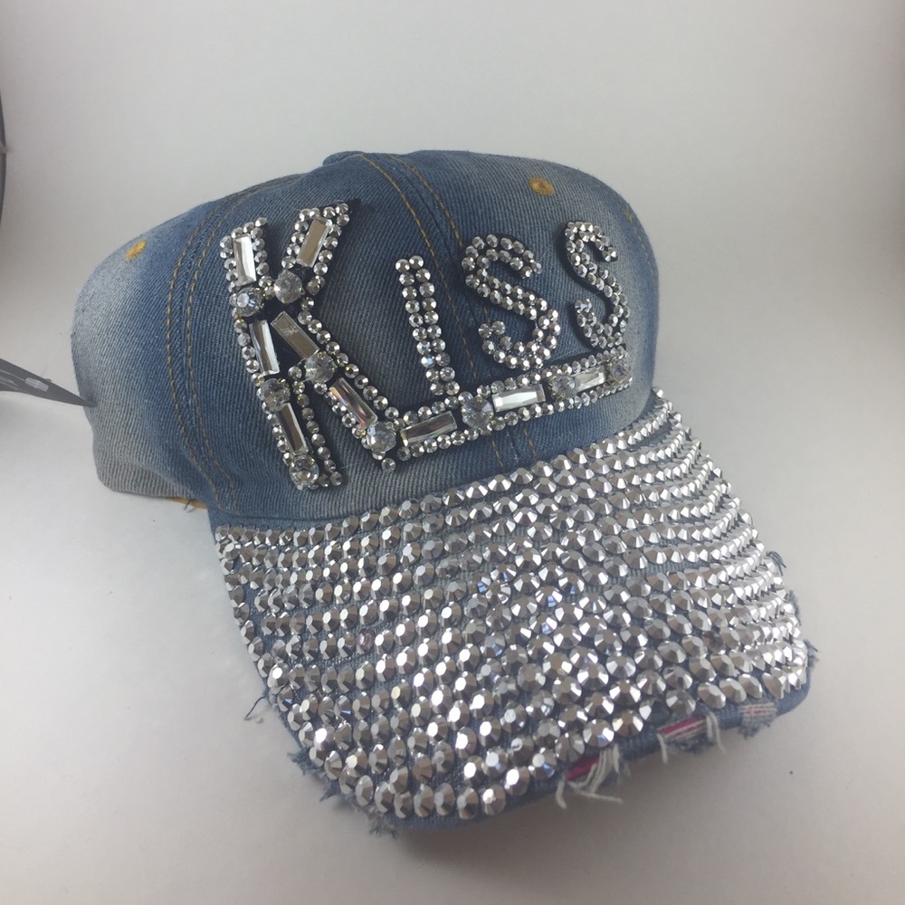 Vintage style denim baseball cap