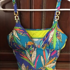 Trina Turk 2pc Tankini Hipster Bikini. Size 10