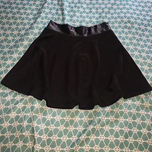 Charlotte Russe black skater skirt