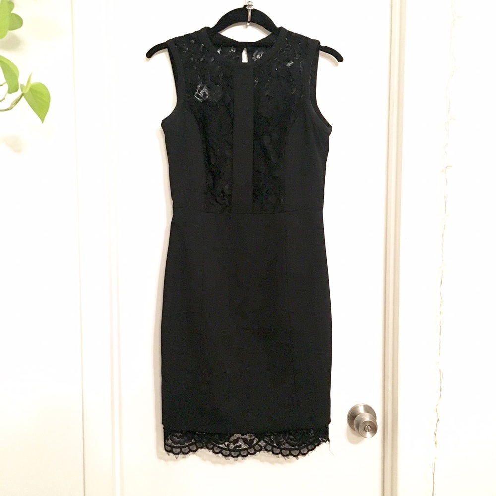 Black and lace work or party dress 🖤