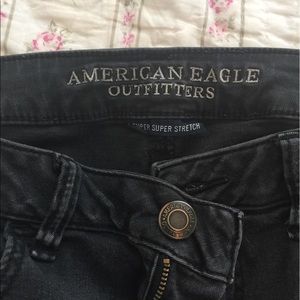 Black American Eagle Skinny Jeans