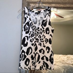 Black and White Print Top