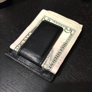 Leather Fossil Money Clip