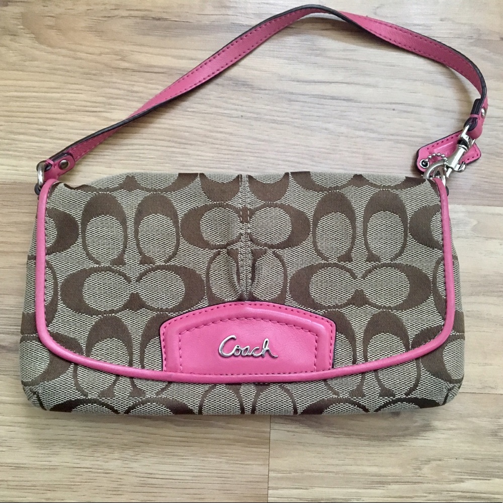 Coach Logo Wristlet
