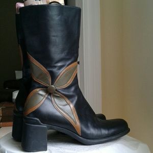 Indigo by Clarks black leather boots