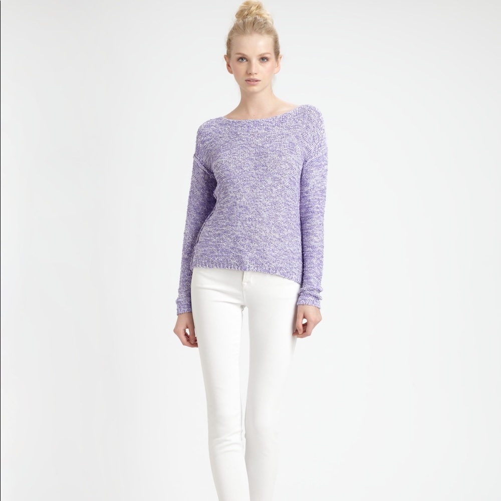 🦄 ALICE + OLIVIA NOVELTY PURPLE KNIT SWEATER