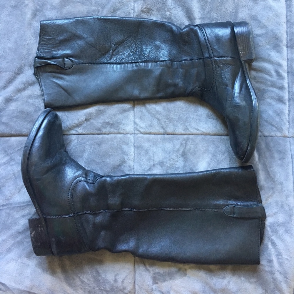 Black Leather Bico boots size 8.5