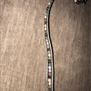 Earth toned diamonds adjustable choker