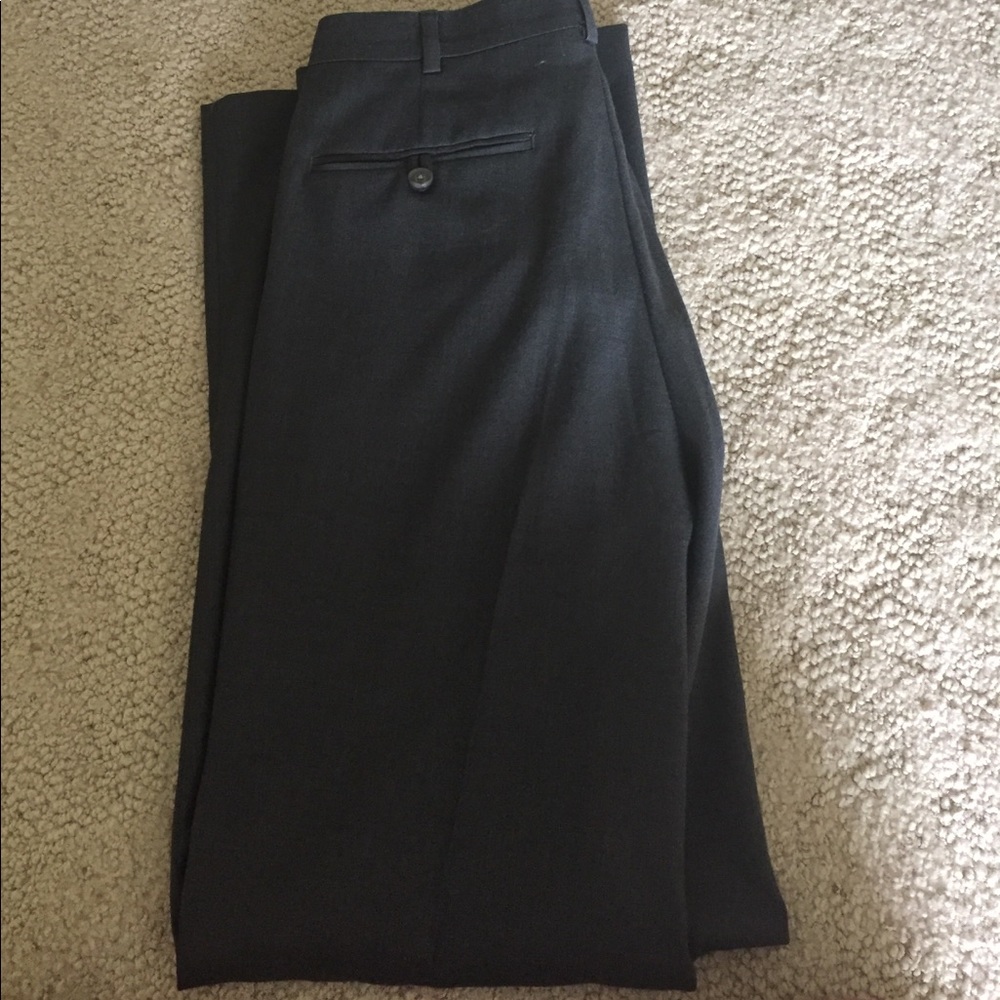 Gray long dress pants