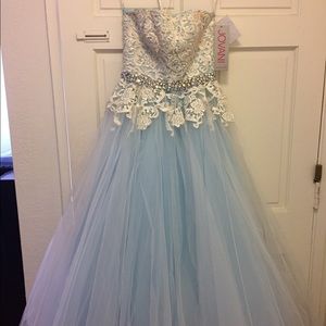 Ice blue jovani ball gown