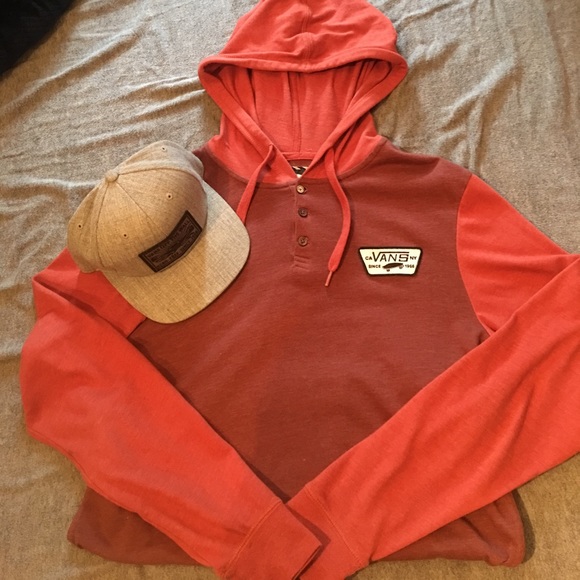 vans orange sweatshirt