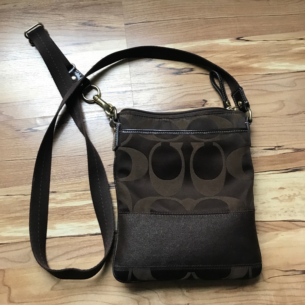 Brown coach crossbody
