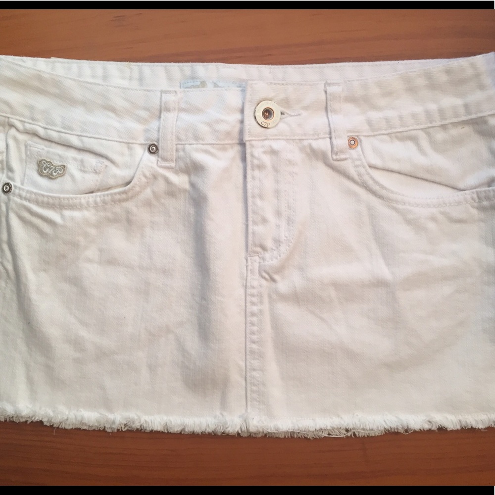Cute white cut off skirt