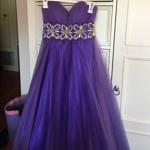 Dark purple ball gown