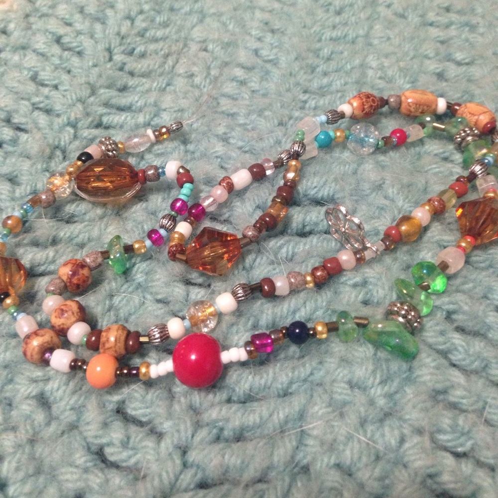 🎨 Handmade beaded bracelet or anklet 24"