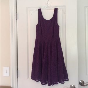 Purple casual dress