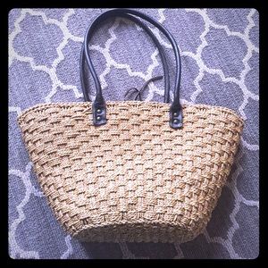 J.Crew Large Straw Beach Bag