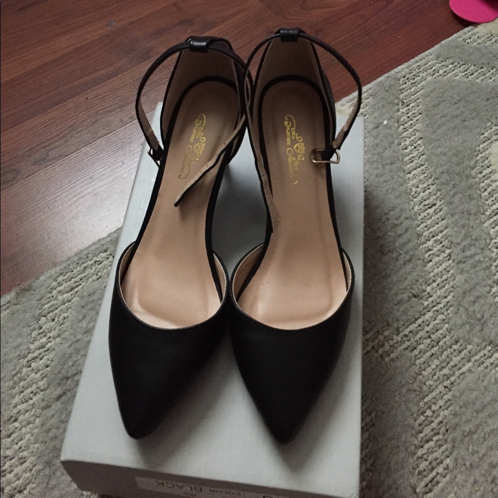 Black Ankle Strapped Heels