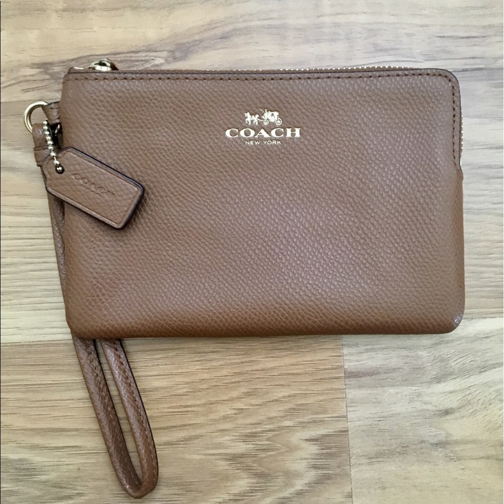 Coach Leather Wristlet