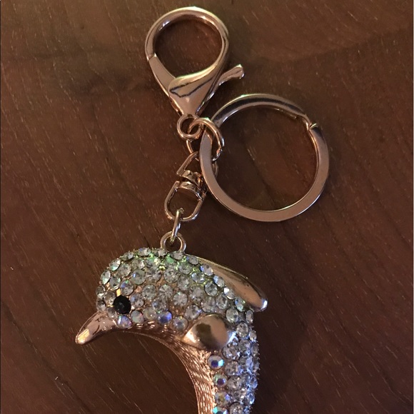 Diamond Dolphin Key Chain - Picture 2 of 2