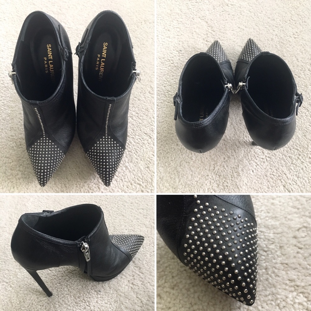 YSL sexy and edgy leather booties