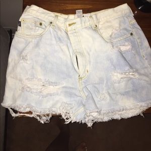 Ralph Lauren distressed high waist shorts!