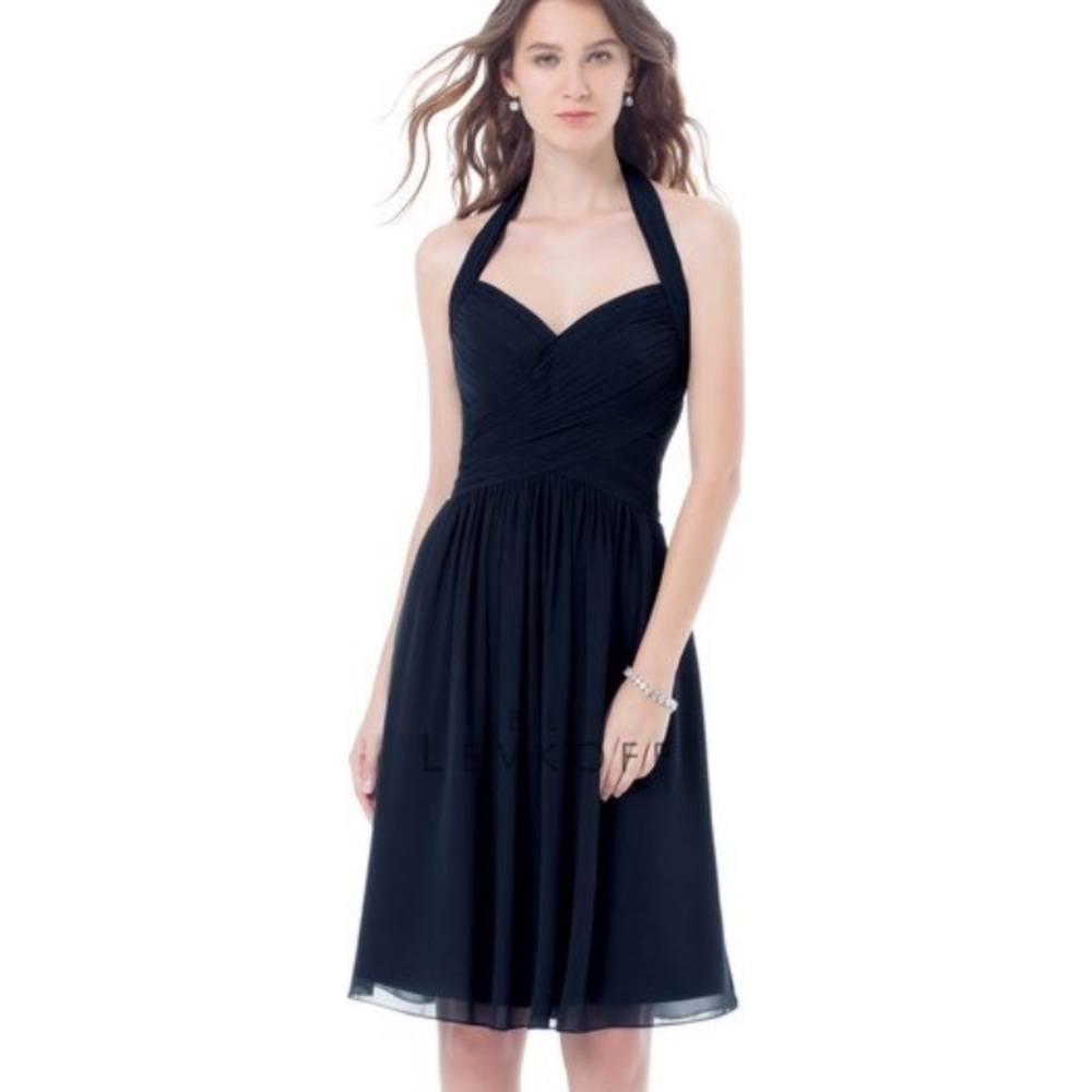 Bill Levkoff Navy dress style 398