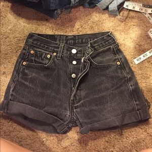Levi's high waisted shorts