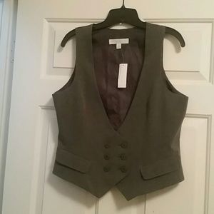 Gray suiting vest