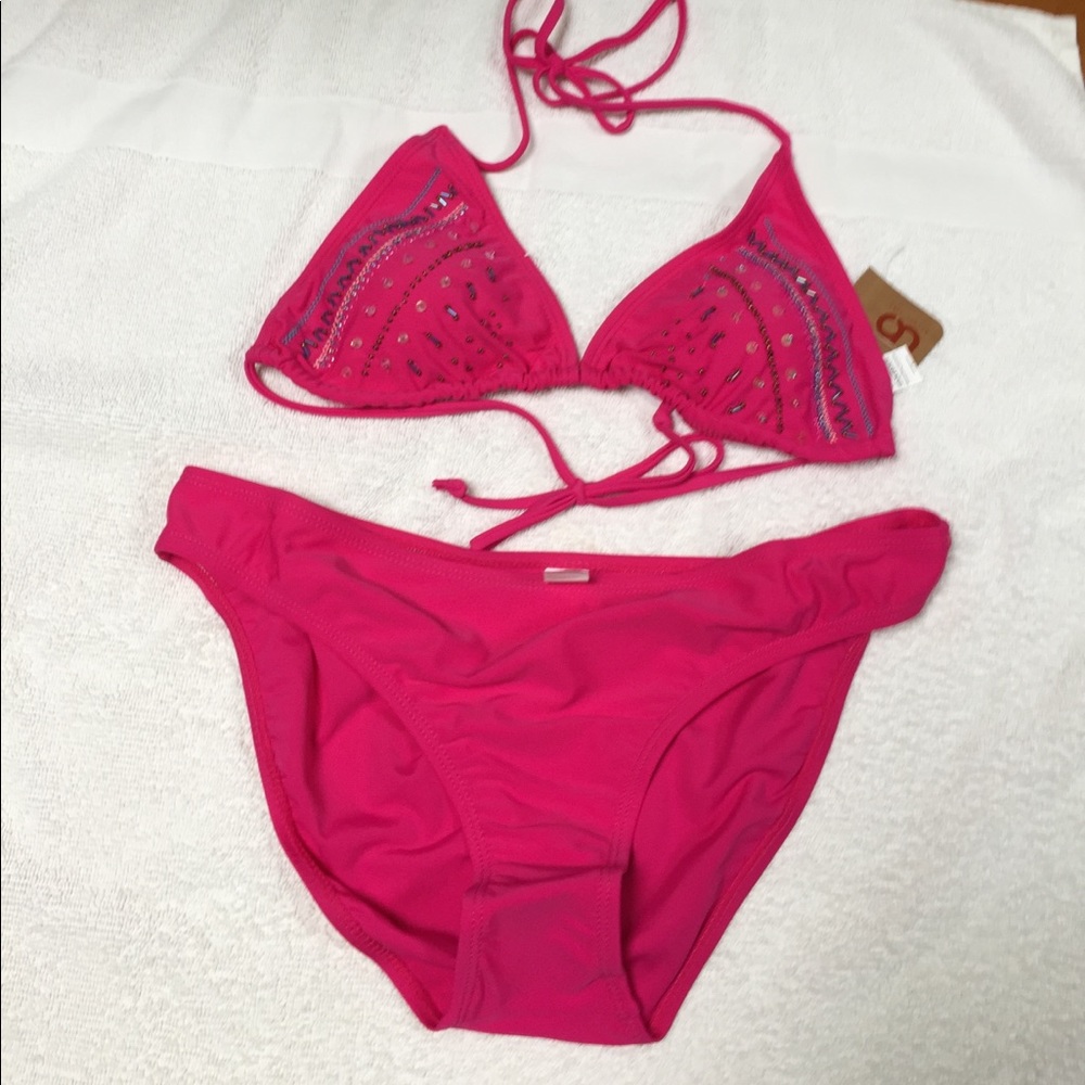 2 Piece Sequined Bikini, size L