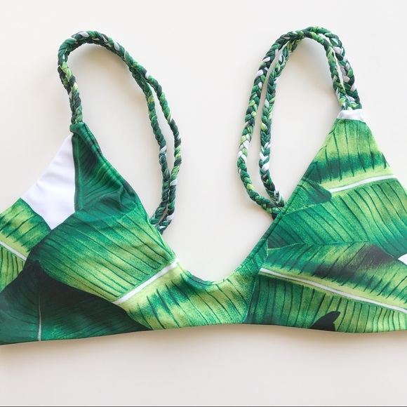 Banana Leaf / Palm Print Bikinis - Picture 2 of 8