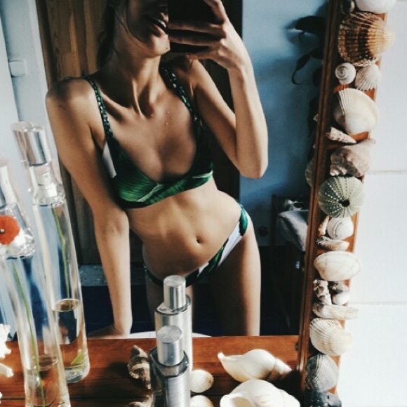 Banana Leaf / Palm Print Bikinis - Picture 6 of 8