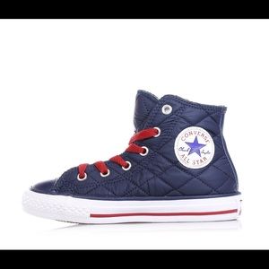 Boys Navy Converse