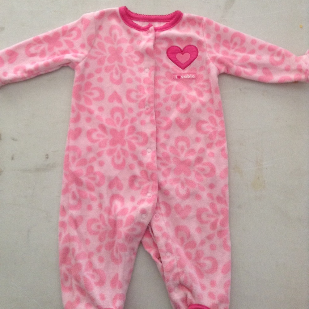 Pink 6M baby girl footsies
