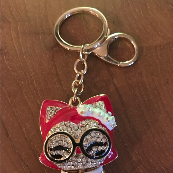 Nerdy Cat Key Chain - Picture 2 of 2