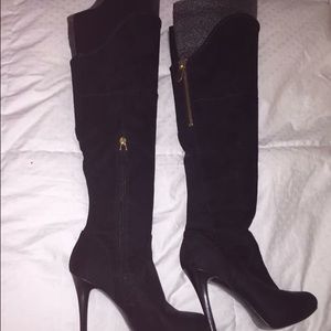 Guess over the knee night heeled boots size 6.5