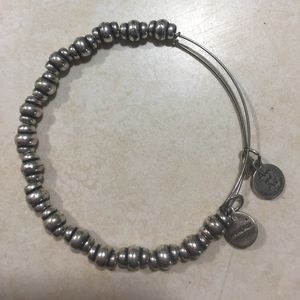 Alex and Ani silver beaded bracelet