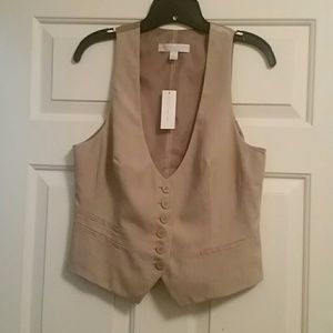 Khaki suiting vest