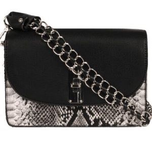 NWT Marc New York chain crossbody bag snakeprint