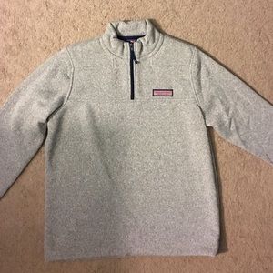 Gray Fleece Vineyard Vines Shep Shirt