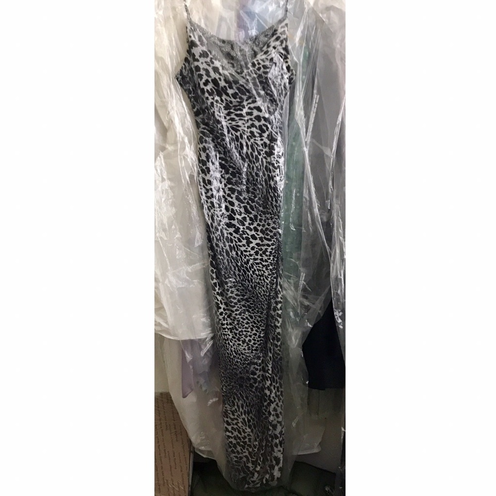 Leopard formal gown