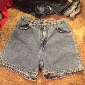 Levi's high waisted shorts