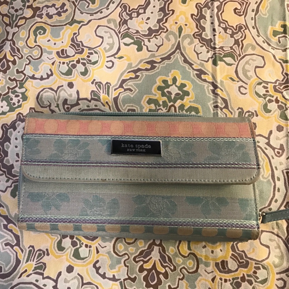 Kate Spade fabric wallet