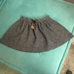 NWOT Skirt with Pom Pom Drawstring