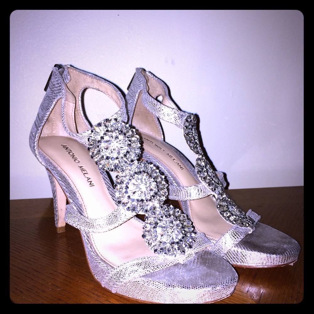 Antonio Melani silver sandals
