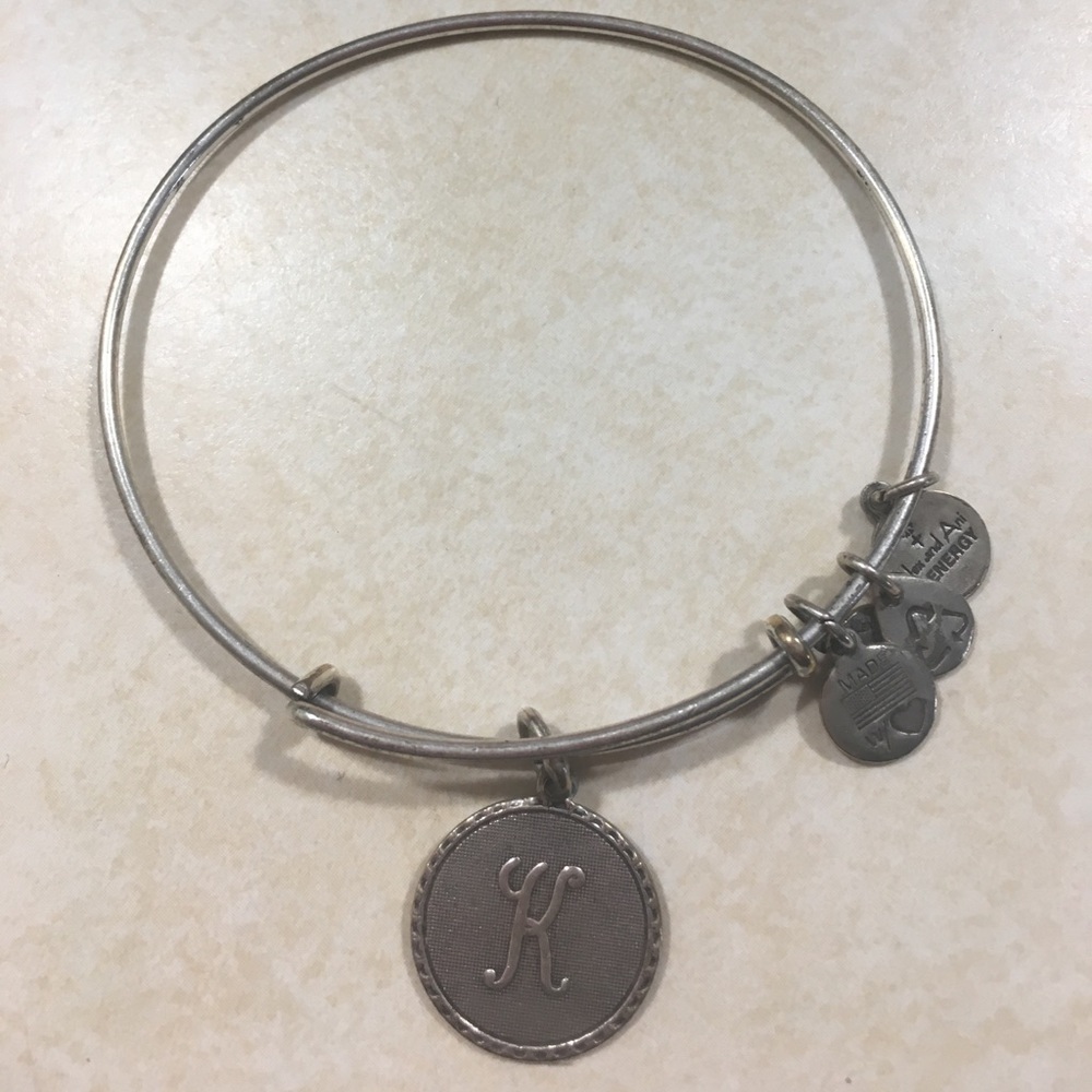 Alex & Ani bracelet letter "K"