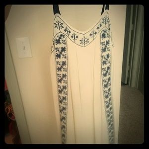 Cute white and navy dress