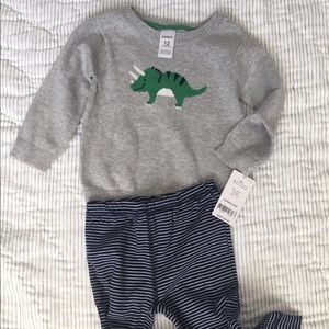 🐊HP🐊Carters dino 2 piece set 12 mo baby boy