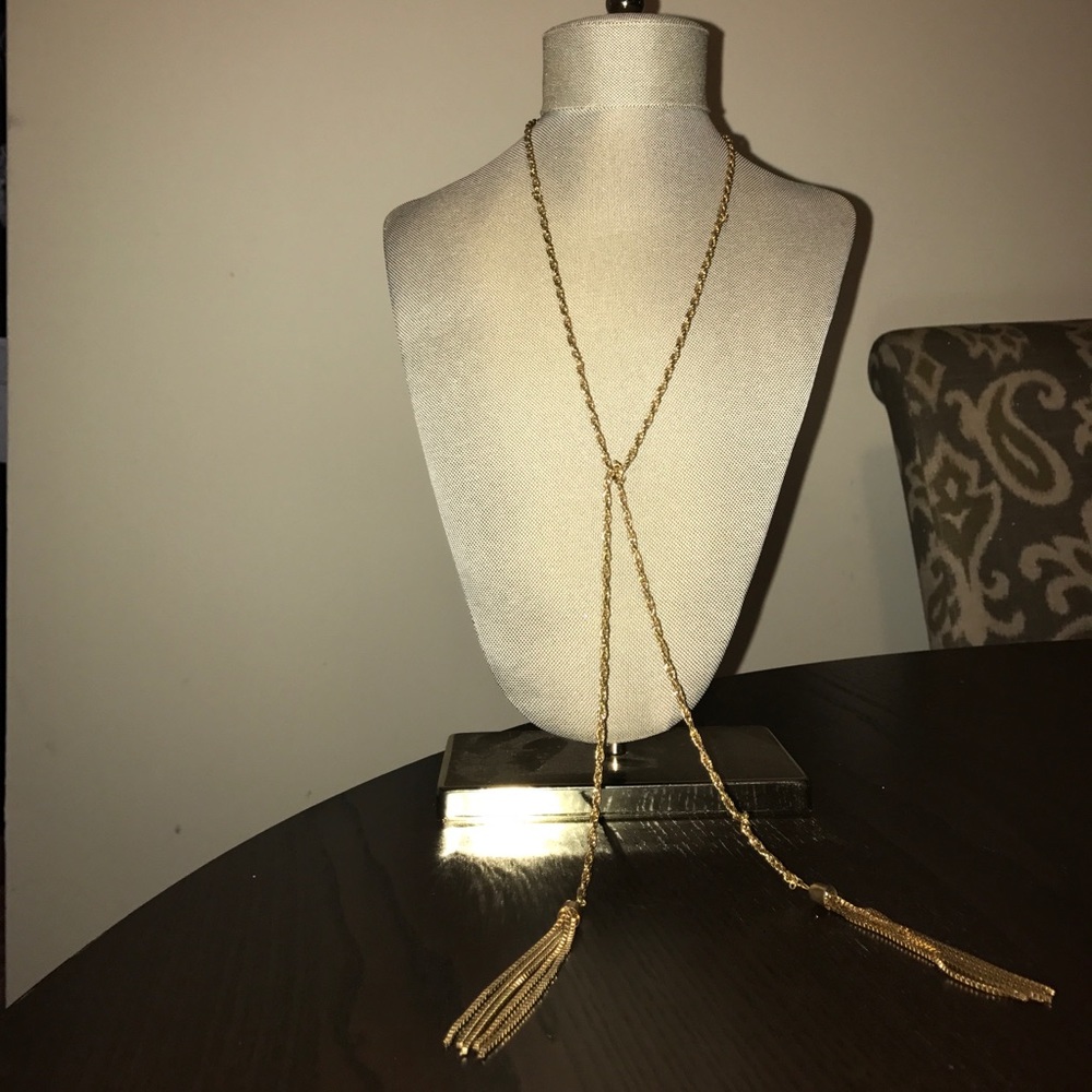 Fashion Necklace - gold - tie-it-yourself